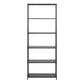 Newcastle Tall Bookcase with 5 Shelves in Matt Black