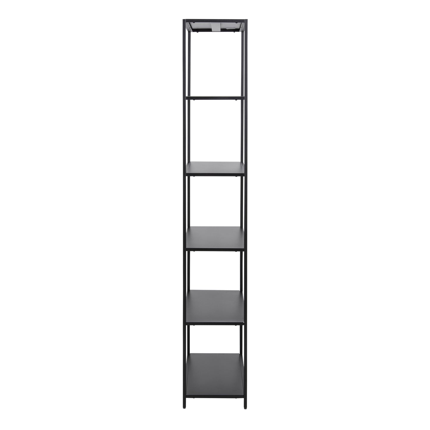 Newcastle Tall Bookcase with 5 Shelves in Matt Black