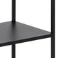 Newcastle Tall Bookcase with 5 Shelves in Matt Black