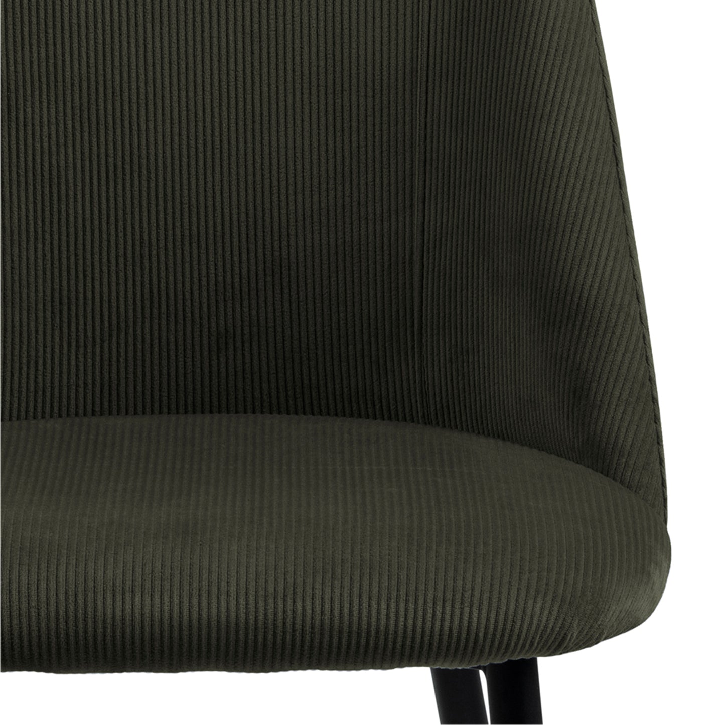 Ines Dining chair in Olive Green Set of 4