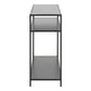 Seaford Console Table with 2 Shelves in Black