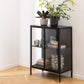 Newcastle Low 2 Door Display Cabinet in Matt Black