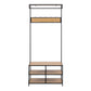 Seaford Clothes Rack with 3 Shelves in Black and Oak