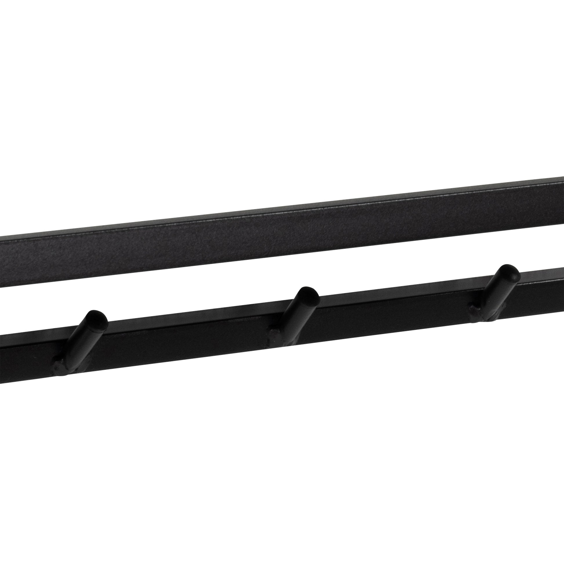 Seaford Coat Rack in Black And Oak