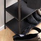 Seaford Clothes Rack with 2 shelves in Black