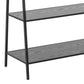 Seaford Clothes Rack with 2 shelves in Black