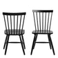 Riano Dining Chairs in Black Set of 2