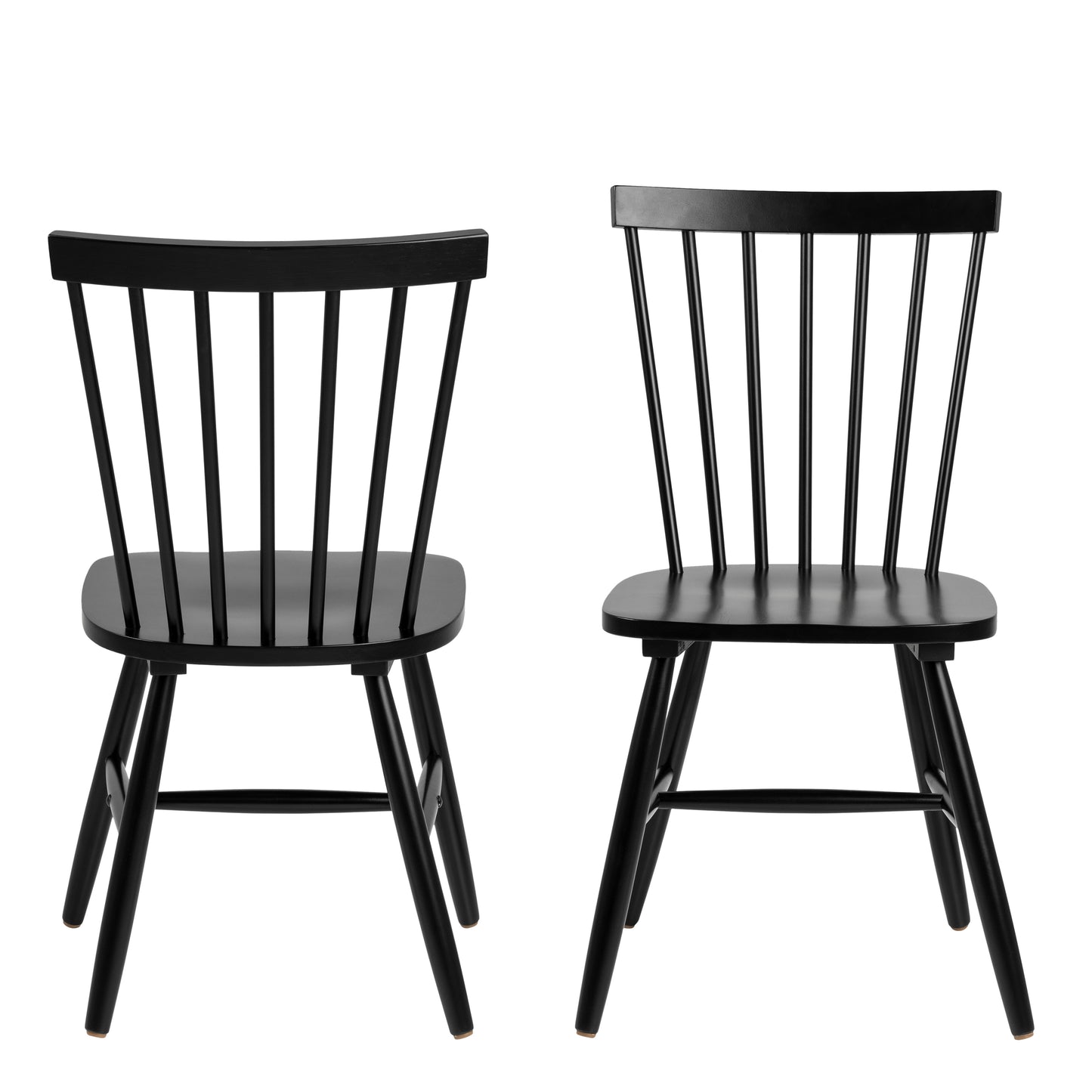 Riano Dining Chairs in Black Set of 2