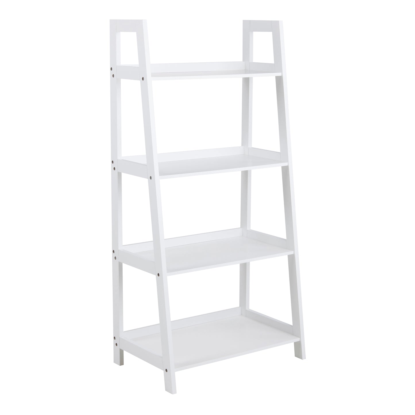 Wally Bookcase with 4 Shelves in White