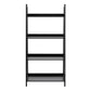 Wally Bookcase with 4 Shelves in Black