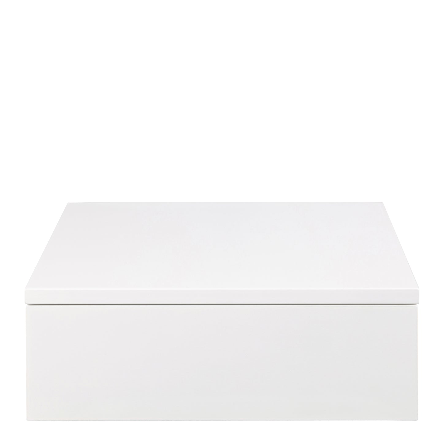 Avignon Square Bedside Table with 1 Drawer in White