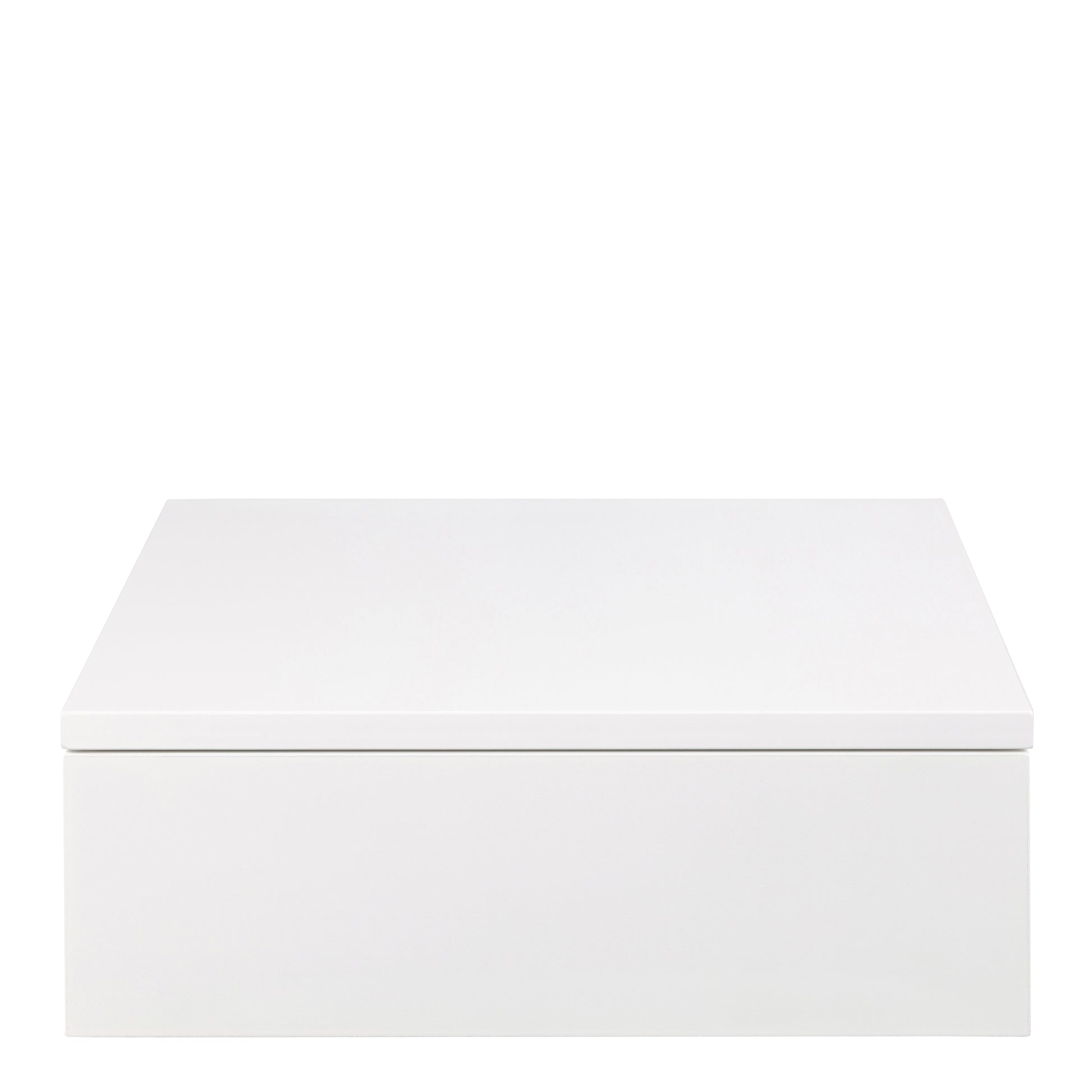 Avignon Square Bedside Table with 1 Drawer in White