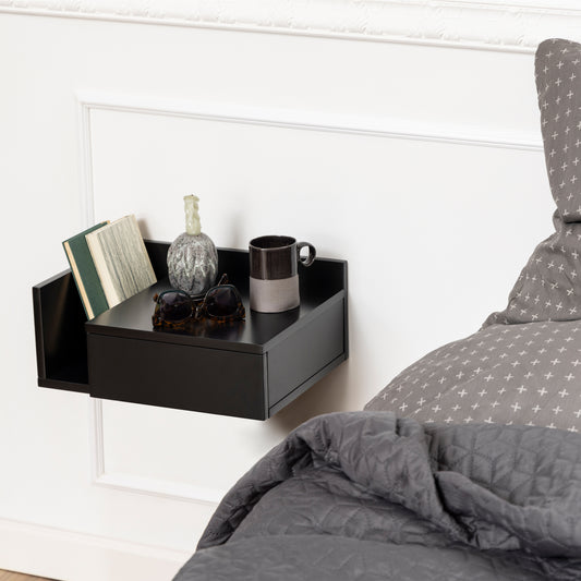 Ashlan Bedside Table in Black