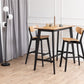 Roxby Bar Stool, Black and Oak Set of 2