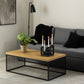 Strington Coffee Table in Black and Oak