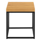 Strington Side Table in Black and Oak