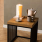 Strington Side Table in Black and Oak