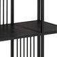 Strington Bookcase with 5 Shelves in Black