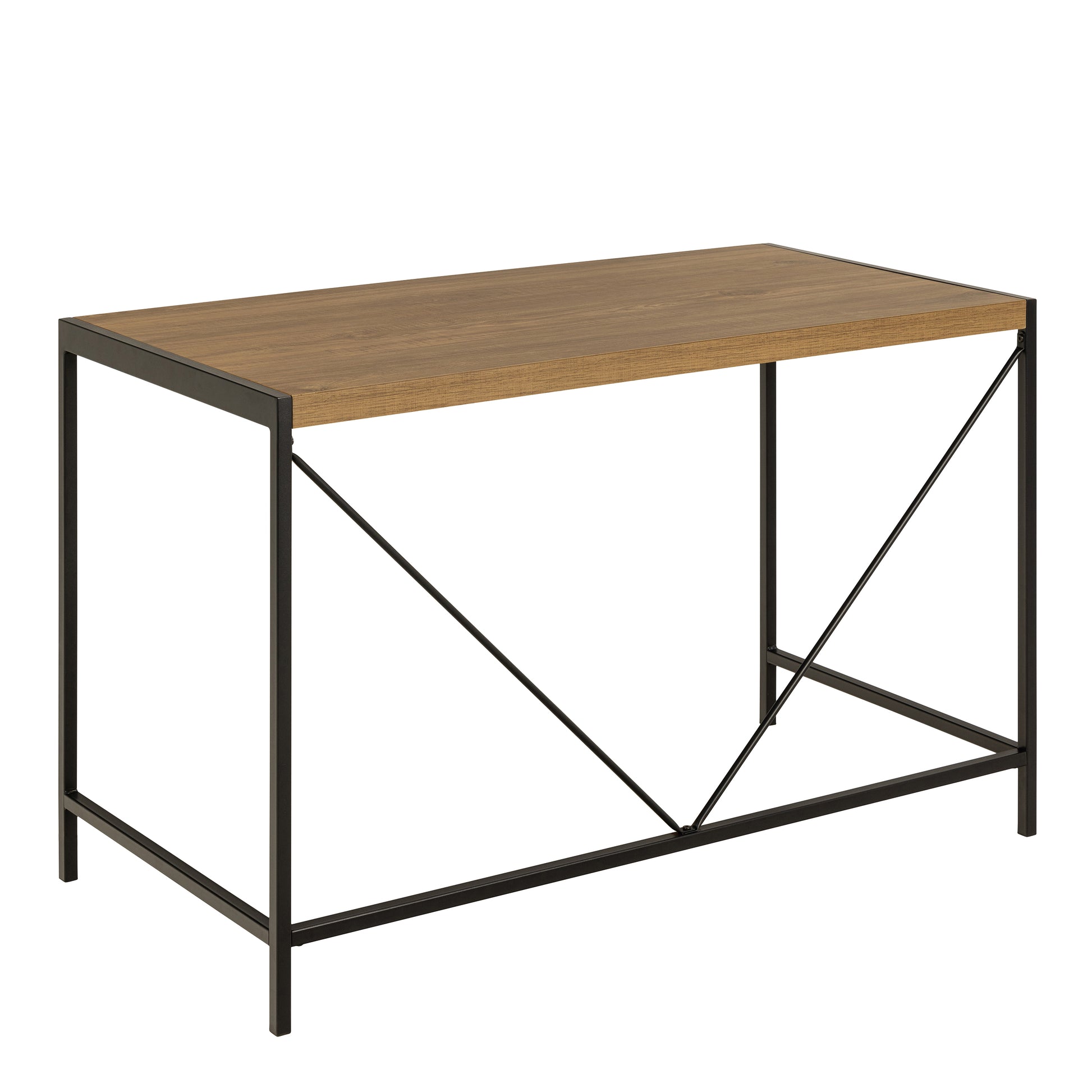 Bahamas Office Desk in Black and Oak