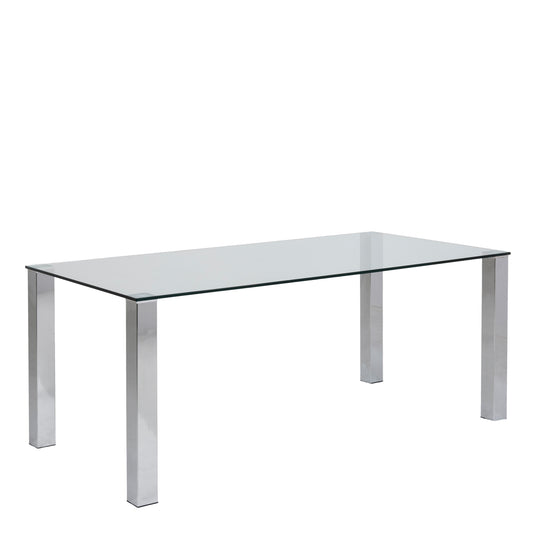 Kante Dining Table with Glass Top