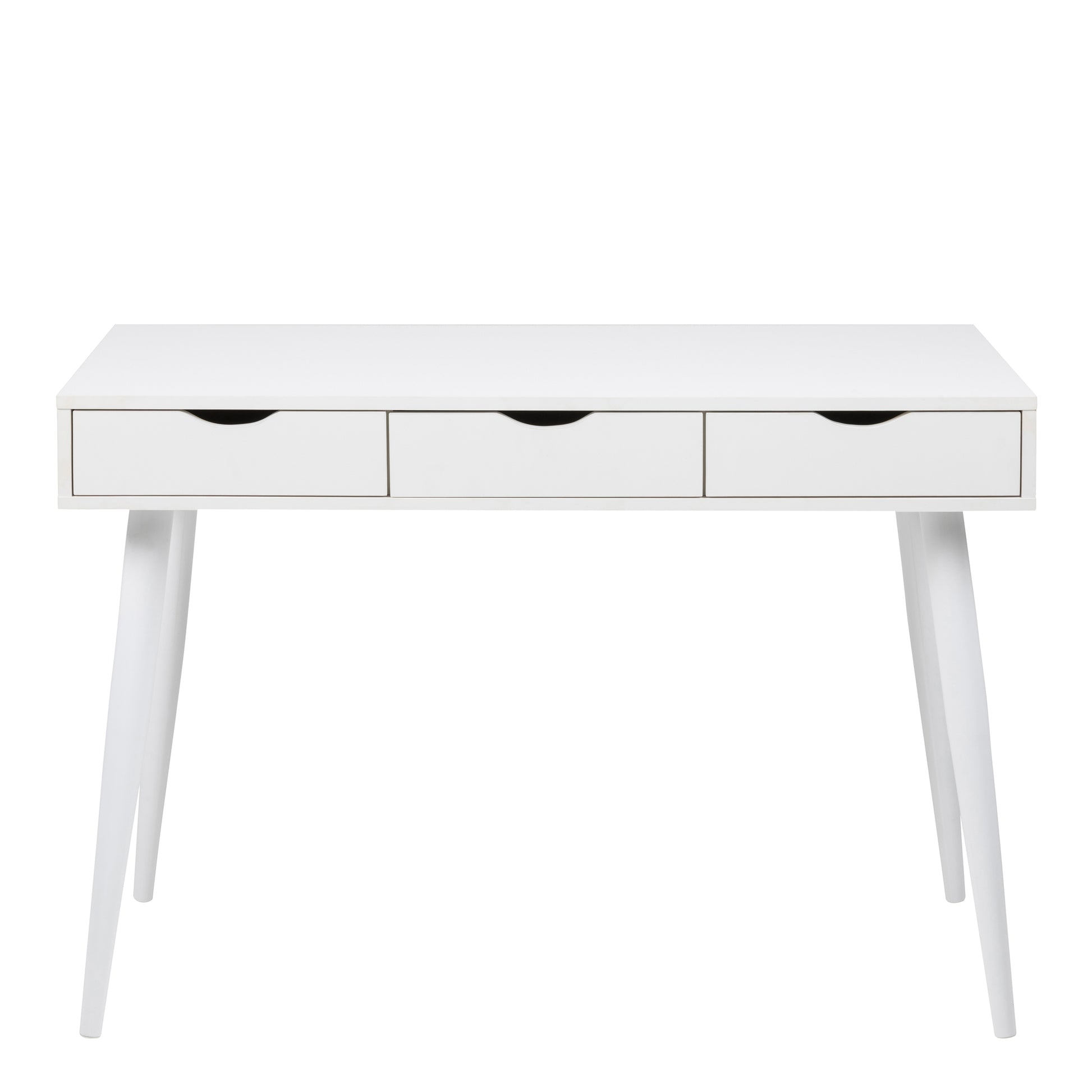 Neptun 3 Drawer Office Desk in White