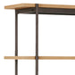 Angus Bookcase with 1 Sliding Door & 5 Shelves in Oak & Black