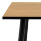 Wilma Small Dining Table in Oak & Black Legs