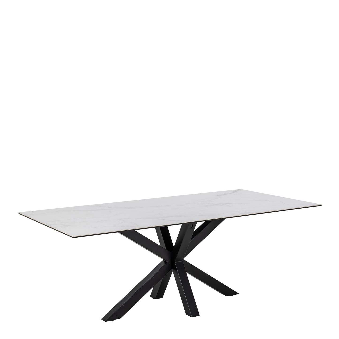 Heaven Dining Table with Ceramic White Top