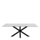 Heaven Dining Table with Ceramic White Top