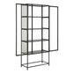 Seaford Tall Black Metal 2 Door Display Cabinet