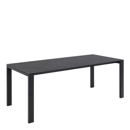 Brentford Matt Black Ceramic Dining Table