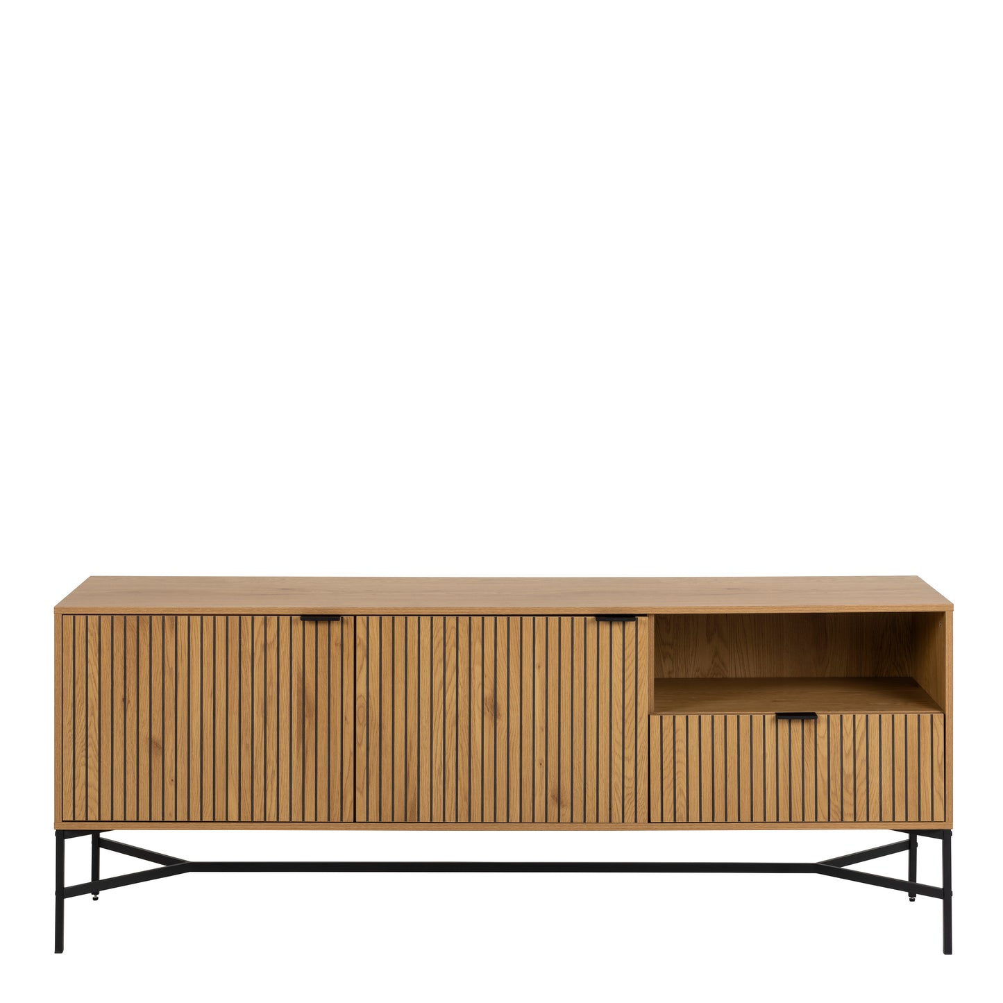 Jaipur Sideboard with  2 Doors and 1 Drawer in Black