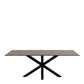 Heaven Dining Table with Ceramic Rusty Brown Top