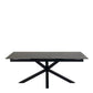 Heaven Extendable Dining Table with Ceramic Black Top 200cm