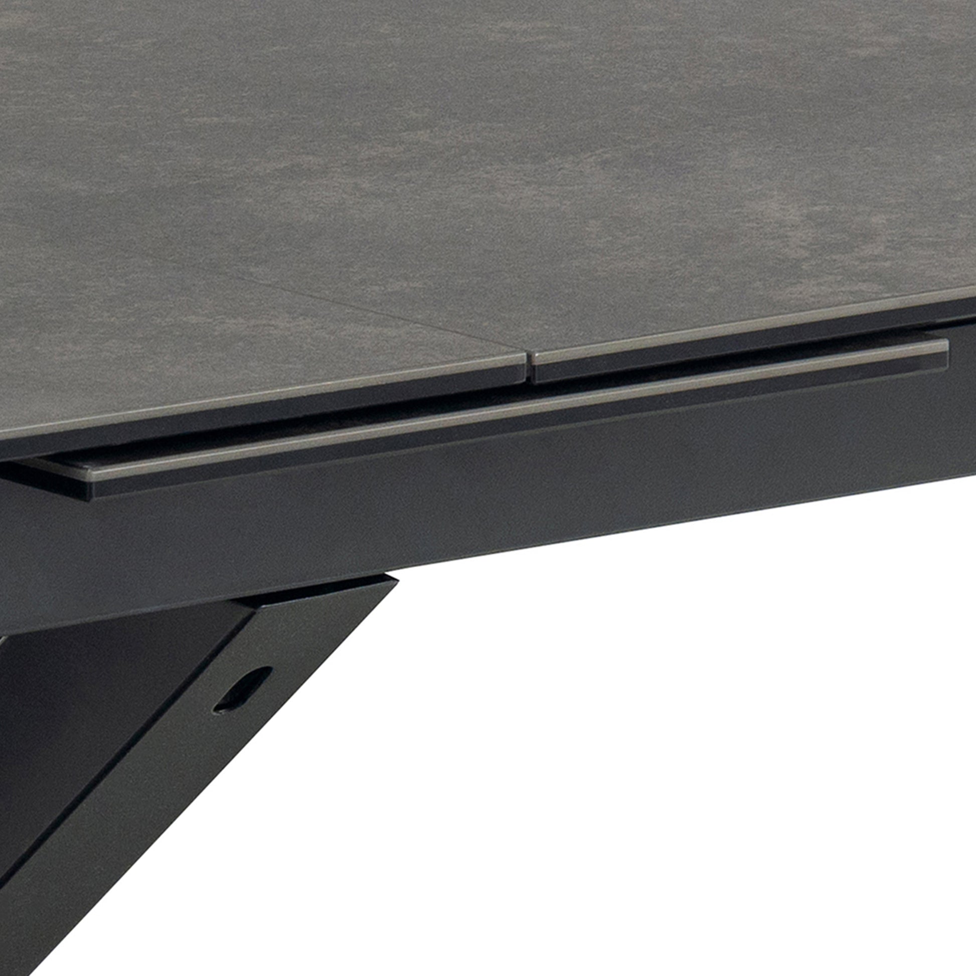 Heaven Extendable Dining Table with Ceramic Black Top 200cm