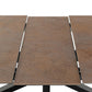 Heaven Extendable Dining Table with Ceramic Rusty Brown Top 168cm