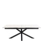 Heaven Extendable Dining Table with Ceramic White Top 200cm