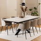 Heaven Extendable Dining Table with Ceramic White Top 200cm