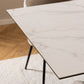 Heaven Extendable Dining Table with Ceramic White Top 200cm