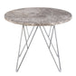 Prunus Round Side Table  with Grey-Brown Marble Top