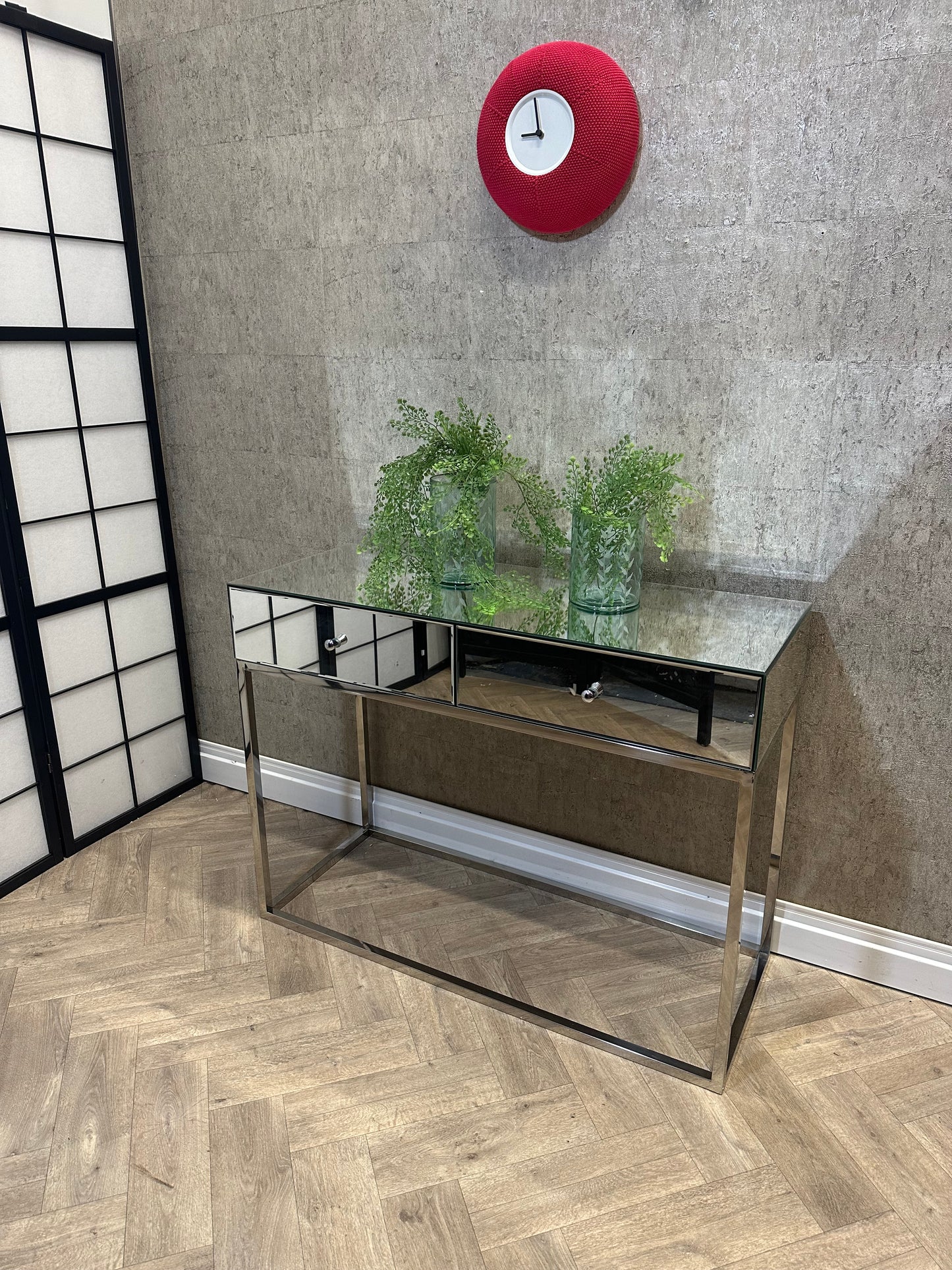 Claudia Mirrored Console Table by JD Williams