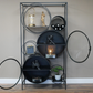 Black Iron Retro Display Cabinet