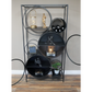 Black Iron Retro Display Cabinet