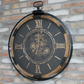 Black Wall Clock With Cogs