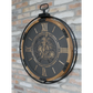 Black Wall Clock With Cogs