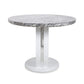 Neptune Round Marble Effect Grey/White Dining Table