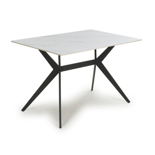 Timor 1.2m White Dining Table