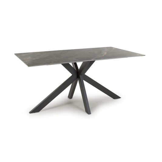 Tokyo Medium 1.6m Ceramic Grey Dining Table