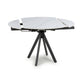 Rotana Rotating White 1.2m Dining Table