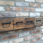 Industrial Metal and Wood Wall Unit